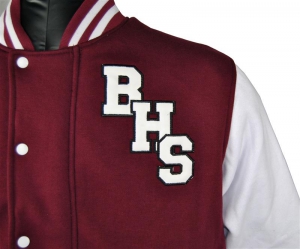 bulli high school exodus baseball jacket leather look letters