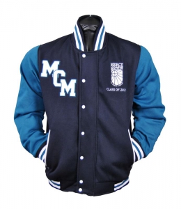 mercy college mackay exodus baseball jacket front