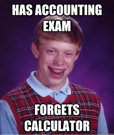 accounting exam meme